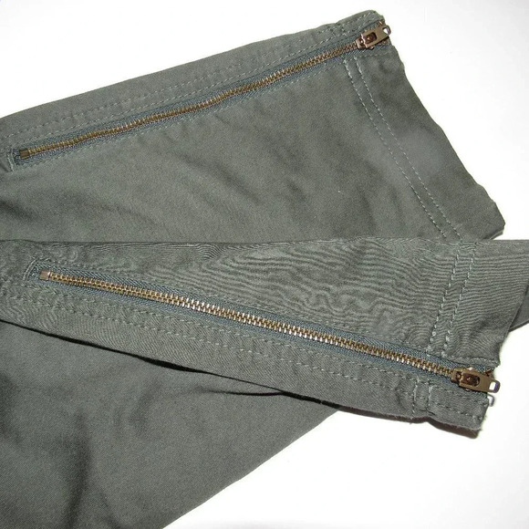 ATHLETA Green Athletic Zip Skinny Pants Size 8 - Picture 6 of 6